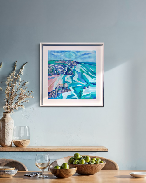 Bedruthan Steps (framed)