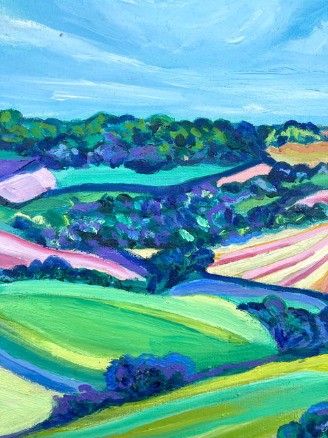 Dorset Downs (framed)