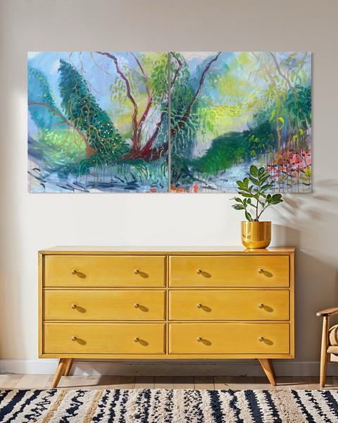 Being Present In Winter II (diptych)