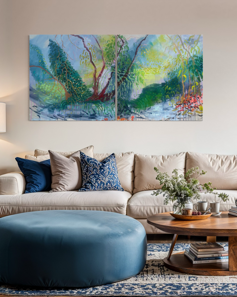 Being Present In Winter II (diptych)