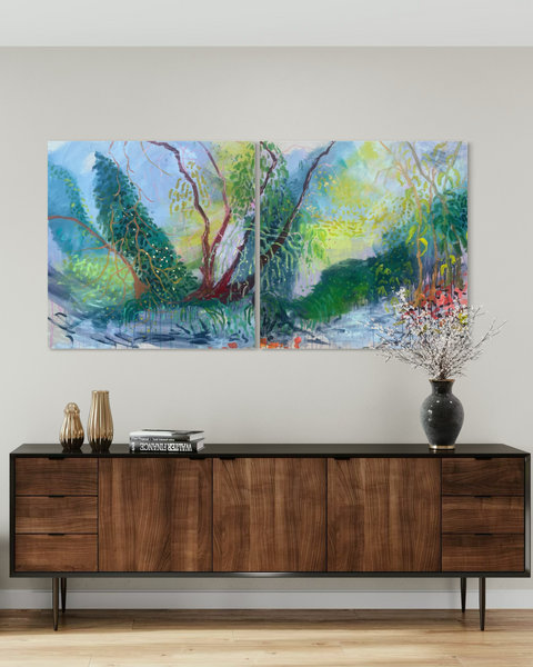 Being Present In Winter II (diptych)